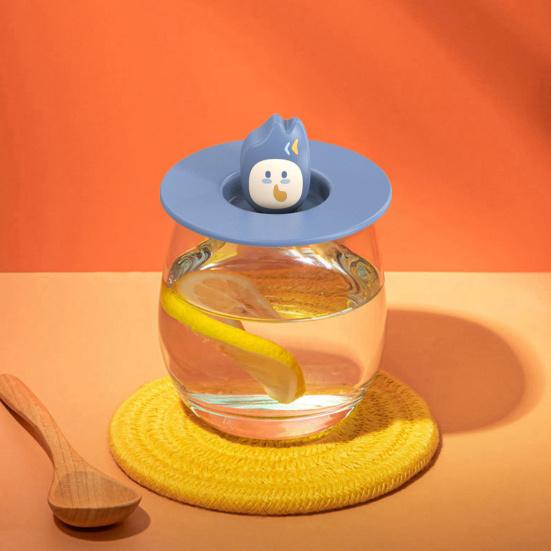 Силиконовая крышка для чашки, пищевой класс, не содержит BPA, термостойкая, пылезащитная, многоразовая, гибкая, универсальная, крышка для чашки для кофейной кружки