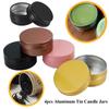 4pcs New Metal Box for Cream Balm Refillable Bottles Tea Cans Aluminum Tin Jar Cosmetic Container