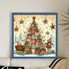 Xmas Tree Printed Cross Stitch Kit DIY 11CT Thread Art Needlework Wall Decor