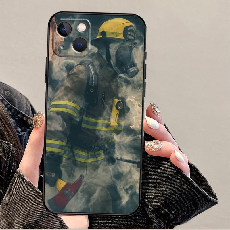 Firefighter Fireman Heroes Phone Case For iPhone 17 Pro Max 14 11 15 16 Pro Max 13 12 mini 16 Plus 16e 17 Air Cover