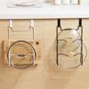Pot Lid Rack Door Back Type Kitchen Organizer Wall Mounted Chopping Board Drain Rack Pan Cover Holder Eco-friendly Space-Saving