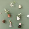 Ceramic Mini Plant Vase Excluding Plants Refrigerator Magnets Cute Vase Fridge Stickers  Gift