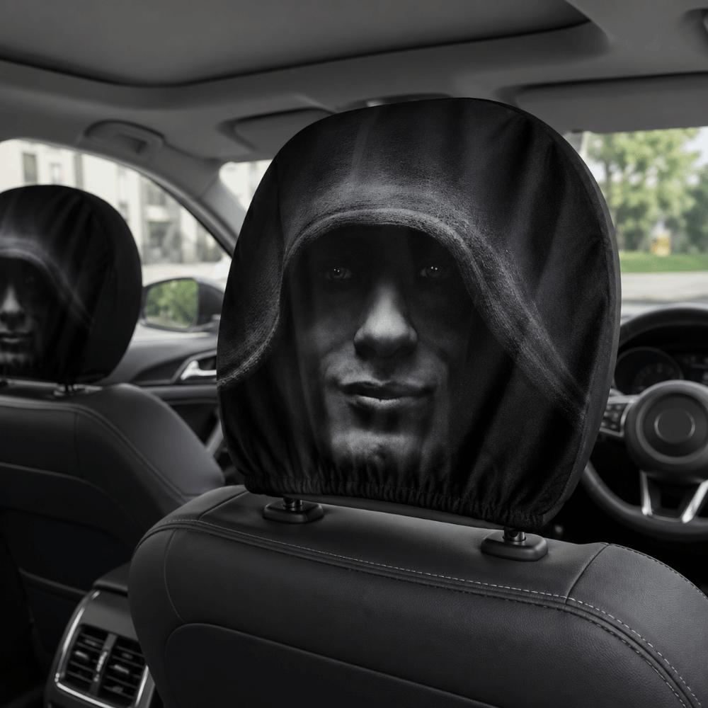 2 шт. Накидки на подголовник автомобиля «Злые глаза» Чехол на подголовник автомобиля «Призрак» Мультяшные чехлы на подголовник Рождество
