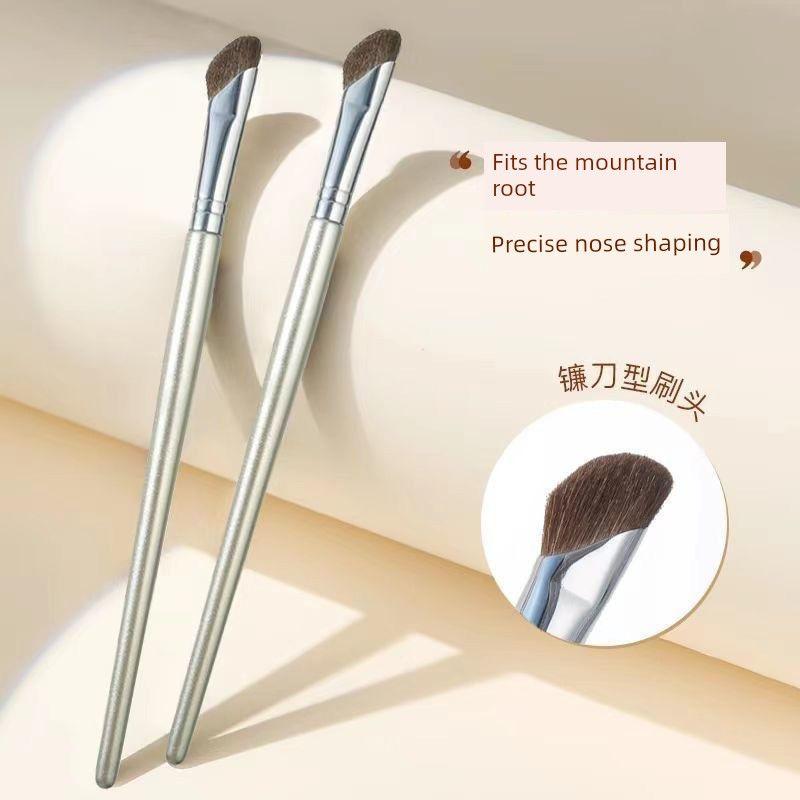 Flower Chihiro Sickle Oblique Nose Brush Small Anti-Horse Hair Shadow Repair Brush Side Shadow High Glow Oblique Makeup Brush