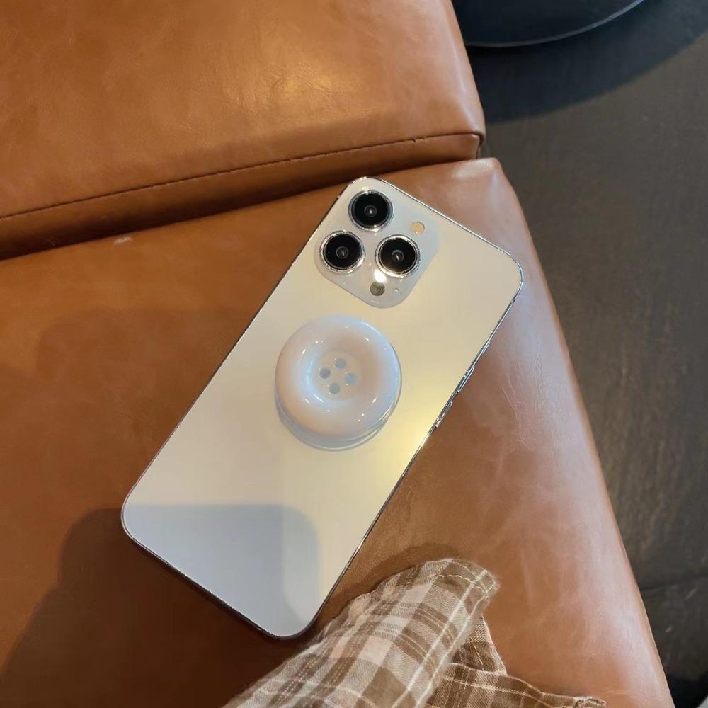 Fashion 3D Simulated Button Phone Stand Phone Grip Cute Adhesive Retractable Phone Stand Adhesive Candy Buttons Phone Grip