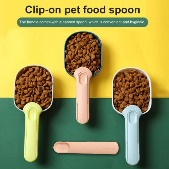 Лопата для корма для домашних животных, высокая прочность, удобная ручка, портативная ложка для кормления домашних животных с уплотнением