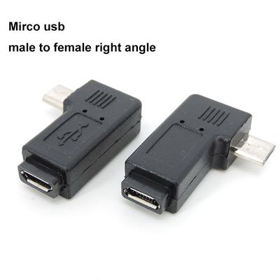 90 градусов левый правый угловой Micro USB женский на мужской адаптер синхронизации данных преобразователь питания разъем Micro USB 2.0 разъем q1