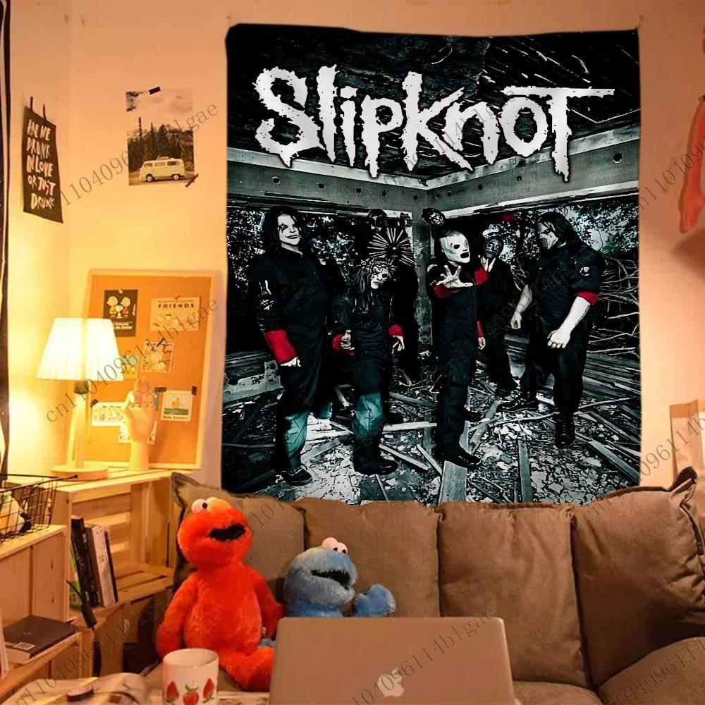 Edgy Rock Band Tapestry Concert Poster Style Tapestry Bedroom Dorm Wall Hanging Background Cloth Wall Hanging Fabric