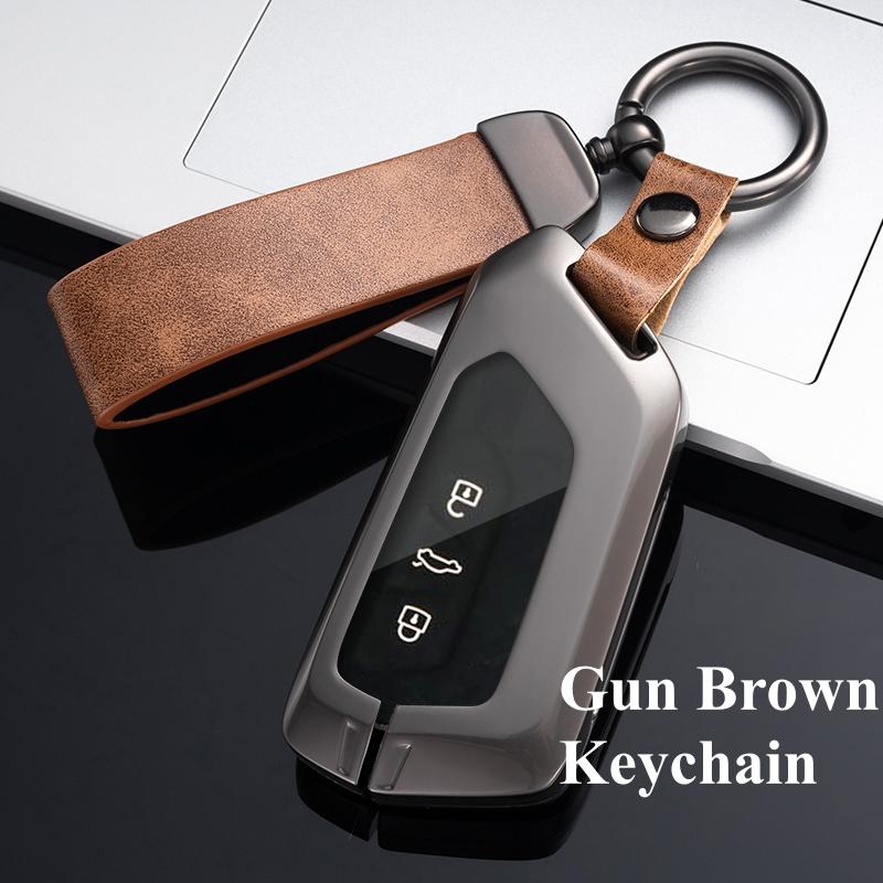 Модный металлический чехол для ключей от машины, брелок для Volkswagen VW Golf 8 MK8 ID-4 ID-6 для Skoda Octavia A8 для Seat Leon FR MK4 Cupra