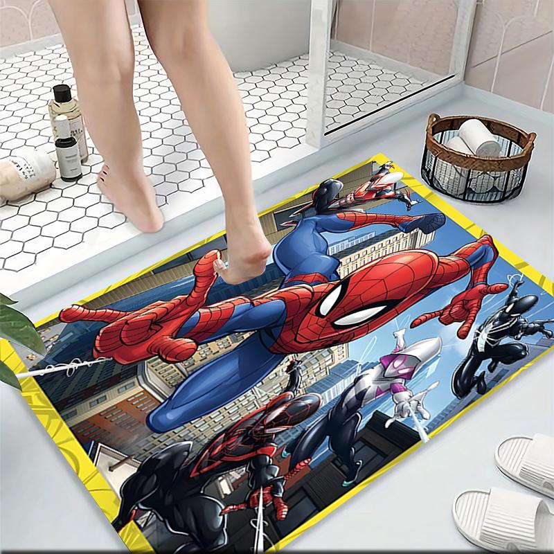 Spiderman Adventures Carpet Rug Soft Washable Anti Slip Home Living Room Sofa Mats Personalized Christmas Rug