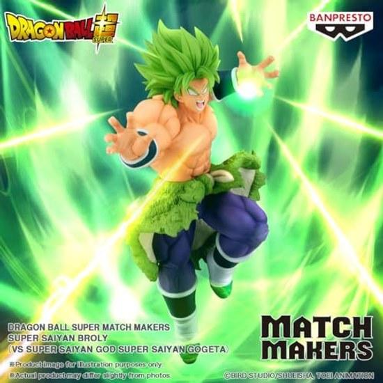 Banpresto Dragon Ball Super Saiyan Broly (против Годжеты) Фигурка Matchmakers от Bandai Spirits