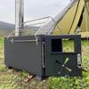 Outdoor Camp Tent Firewood Stove Portable Wood Burning Stove Multifunctional Firewood Burner with Detachable Chimney