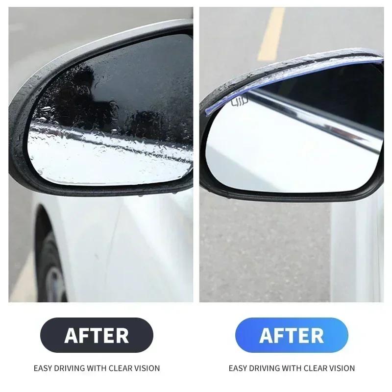 2PCS Transparent Auto Parts Rearview Mirror Protector Rain Eyebrow Visor Cover For BMW 1 2 3 4 Series M Power X1 X5 X6 F30 E90
