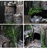 Украшение для аквариума в виде старинного замка в европейском стиле - украшение для лазанья в виде питомца, садовый ландшафтный сад, микроландшафтная пещера.