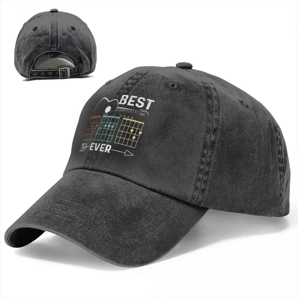 Летняя кепка с солнцезащитным козырьком Best Dad Chord Hip Hop Caps Guitar Rock Cowboy Hat Peaked Trucker Dad Hats