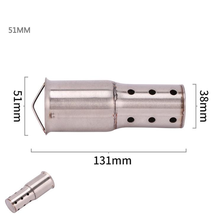 2" 2.5" Steel Exhaust Can Muffler Pipe Baffle DB Killer Silencer Reduces Sound Removable 51MM 60MM For Yamaha Suzuki Dit Bike