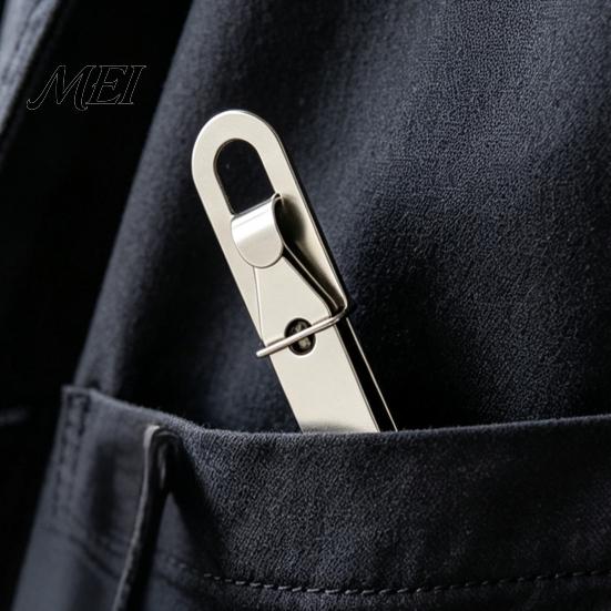 Mini Precision Tweezers 1/2/3Pcs Keychain Tweezers, Stainless Steel EDC with Outdoor Keyring Clip, for Camping Fishing Home Daily Use Professional
