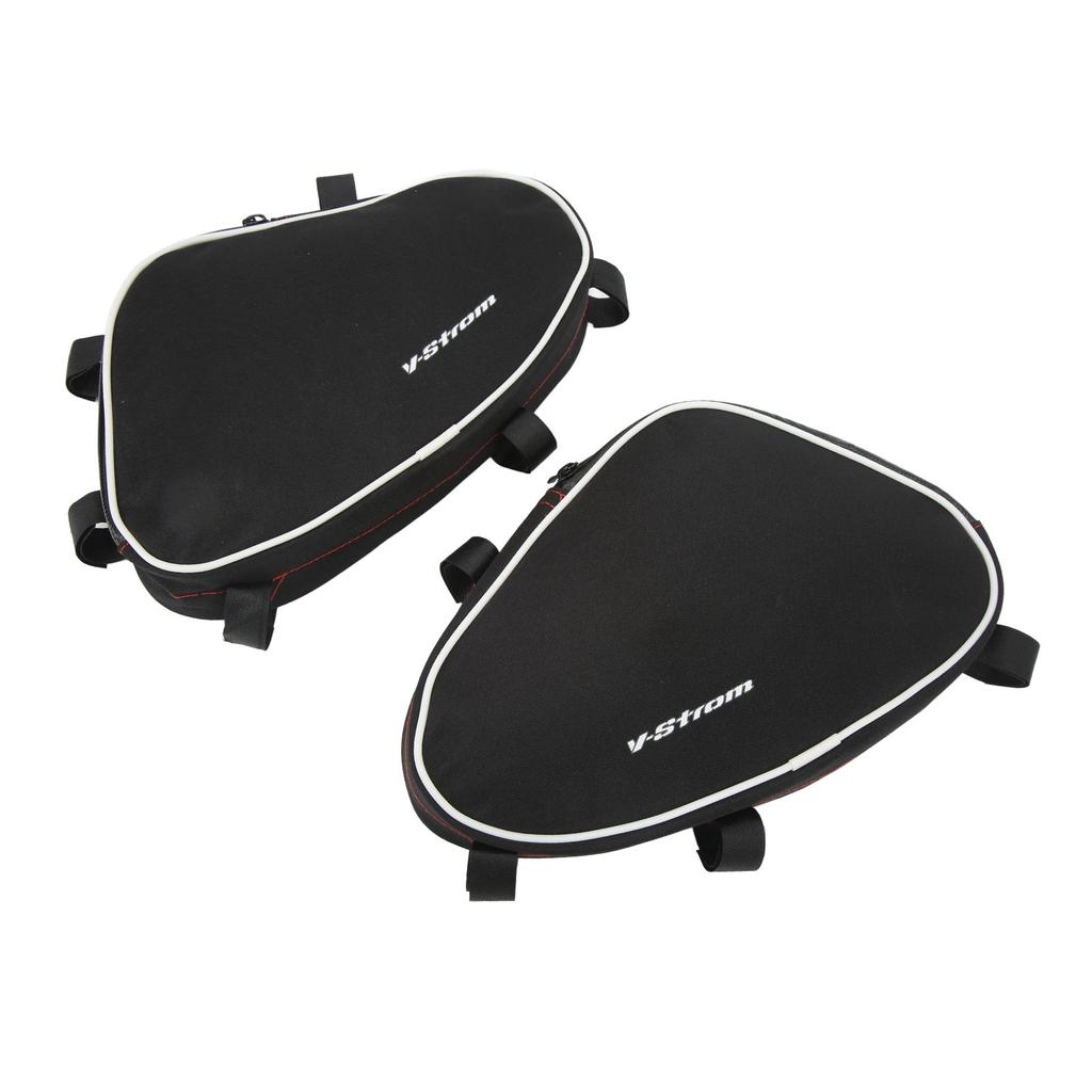 2 Pcs Motorcycle Frame Crash Bars Bag Repair Tool Placement Package Replacement for Suzuki V‑Strom DL650 DL1000