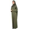 Women Prayer Clothes With Hijab Muslim Outfits Long Robe Abaya Turkish Islamic Dresses Dubai Kaftan With Rosary