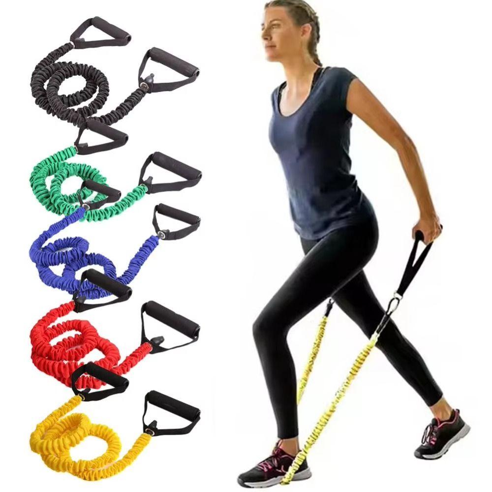 Pull Rope Elastic Yoga Pull Rope With Handle Exercise Cord Stretch Bands  Home Gym Workouts