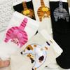 Cartoon Cat Egg Socks Soft Breathable Cute Mid Tube Cotton Socks 3D Cat Egg Balls Unique Design Trendy Funny