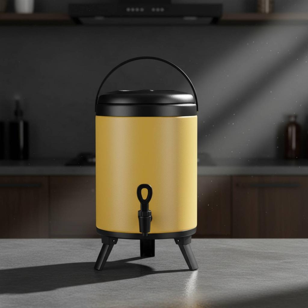 Milk Tea Container Food-Grade Stainless Steel Insulated Barrel Insulated Beverage Dispenser Long-Lasting Faucet Professional