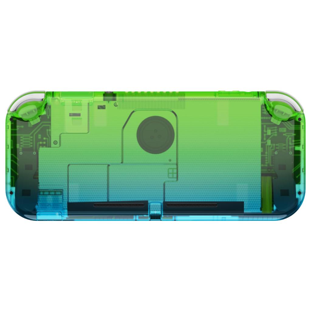 EXtremeRate Пользовательский чехол-накладка для Switch Градиентный цвет Nintendo Switch Lite Контроллер Набор для ремонта с прозрачной DIY Совместимой оболочкой для Switch
