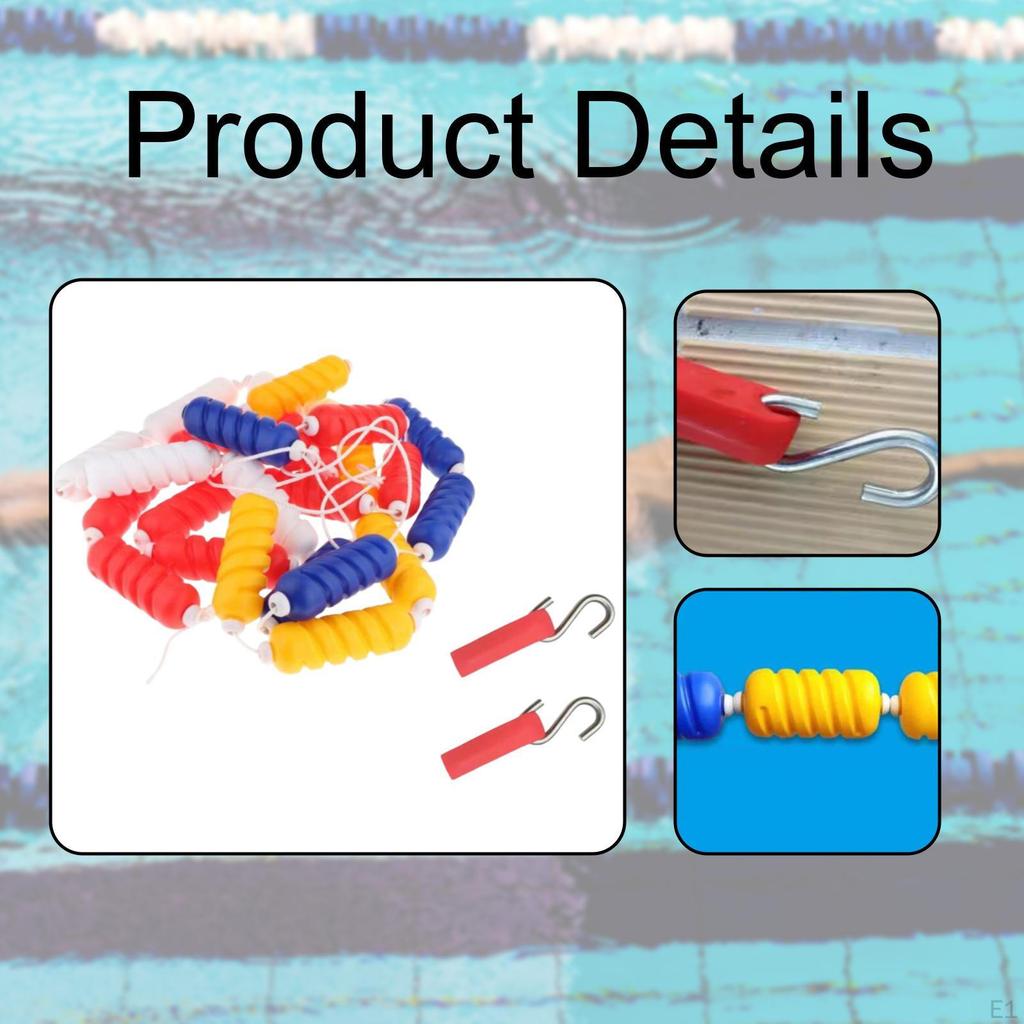 Разделительная веревка для бассейна, плавучая линия, профессиональная переносная дорожка для плавания на мелководье