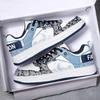 Air Force No. 1 Men's Shoes Cashew Fruit Hand-painted Sports Board Shoes Korean Version Trendy Casual Little White Shoes 46 Large Size 47