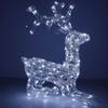 Figurine LED Renne - SPRINGOS - Éclairage De Noël - 130 Diodes - IP44 - 66,5 Cm