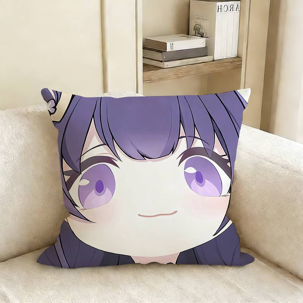 Super Popular Game Anime G-Genshin I-Impact Pillow Cover Sofa Cushion Cover Home Room Decoration Children Gift