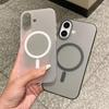 Для чехла Magsafe Для чехла iPhone 17 Funda iPhone 11 16 17 Pro Max 12 13 14 15 17 Air Матовый Магнитный Чехол-крышка для беспроводной зарядки