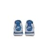 Детские кроссовки Air Jordan 4 Retro GS Military Blue 2024 Бело-белые Нейтрально-серые HF4281-141