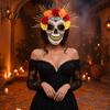 Skull Mask Mardi Gras Mask, Venetian Party Sugar Undead Bride Masquerade Masks for Halloween Cosplay Mexican Day Of The Dead