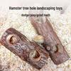 Golden Hamster Tree Stump Hideout Tunnel: Cage Toy & Burrowing Haven