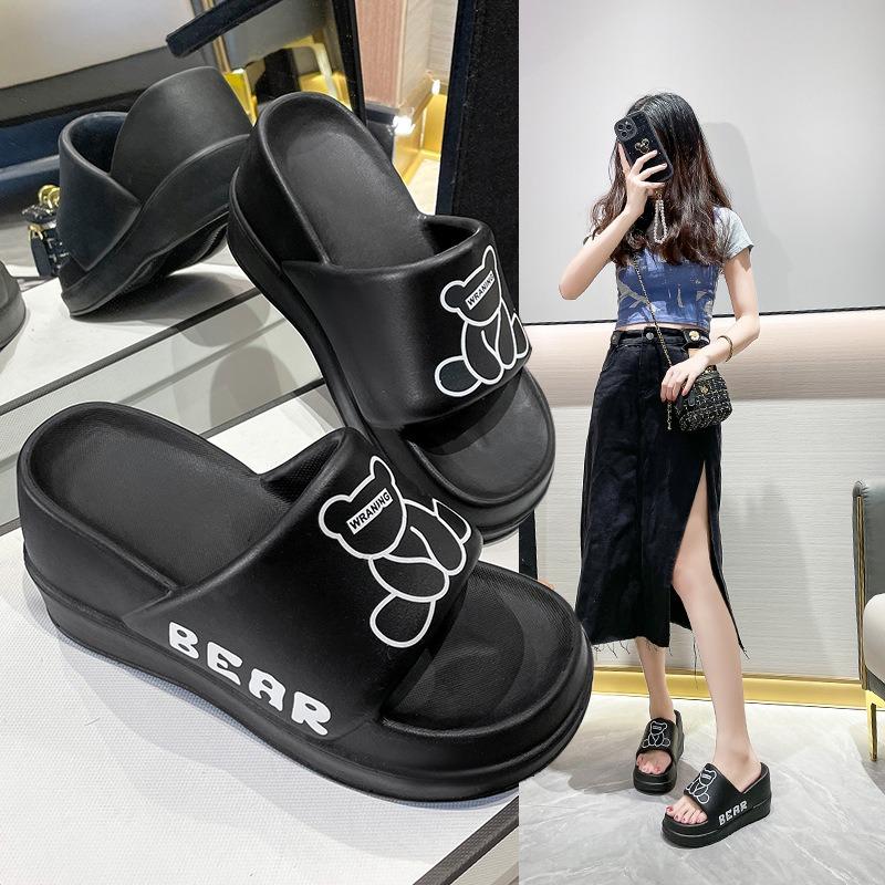 Тапочки женские нескользящие домашние мягкие модные толстые тапочки можно носить на улице сандалии тапочки