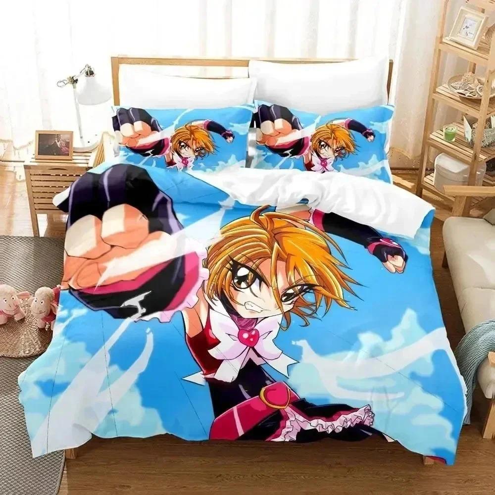 Роскошный новый 3D-принт Аниме Pretty Cure Комплект постельного белья Мальчики Девочки Размер Twin Queen Пододеяльник Дети Взрослые Мода Домашний текстиль