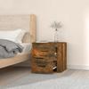 Table de chevet murale - Maison Exclusive - Chêne fumé - Bois d'ingénierie - 50 x 36 x 47 cm
