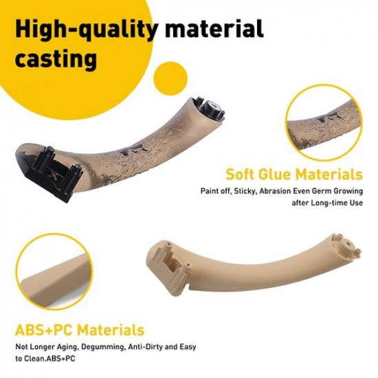 Beige Right Side Inner Door Handle fit 2004-2012 BMW E90/E91/E92 Car Accessories