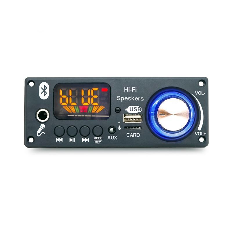 160 Вт Bluetooth Усилитель Декодер Плата 12 В 65 мм Микрофон FM Радио TF USB Авто Аудио Музыкальный Плеер Динамики Регулировка Громкости
