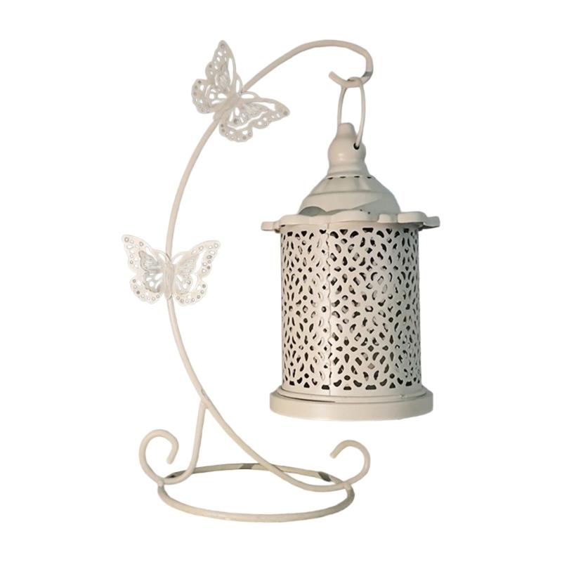 Vintages Hanging Freestandings Irons Lanterns Hollows Carving Romantics Dinner Wedding Decoration