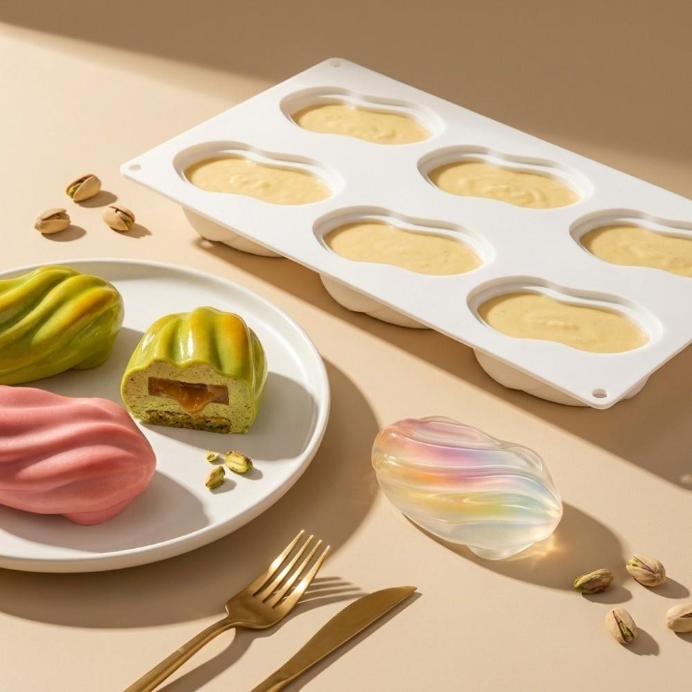 3D Mousse Cake Mold Flexible French Dessert Mold Dishwasher Safe Jelly Pudding Mold Kitchen