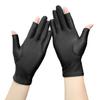 Half Fingers Gloves Super Soft Breathable Stretchy Friendly To Skin Ultra-Thin Block UV Spandex Summer Sunscreen Semi-Finger Riding Gloves
