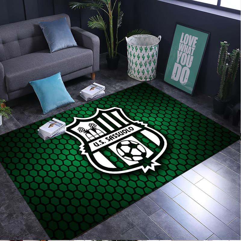 1PC rug Sassuolo Football Crest Design Carpet, Chair Rug,Area Rug for Office Bedroom living rooms bedroom, Doormat decor Christmas fan gifts