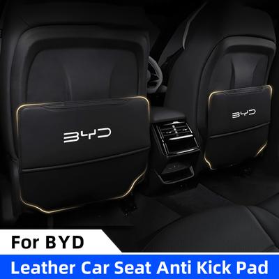 Защитная накладка от пинков на спинку сиденья автомобиля для BYD Dolphin Seal Atto3 F3 E5 G3 G5 L3 F6 Song Автомобильная накладка-протектор на спинку сиденья для ребенка, органайзер на спинку сиденья