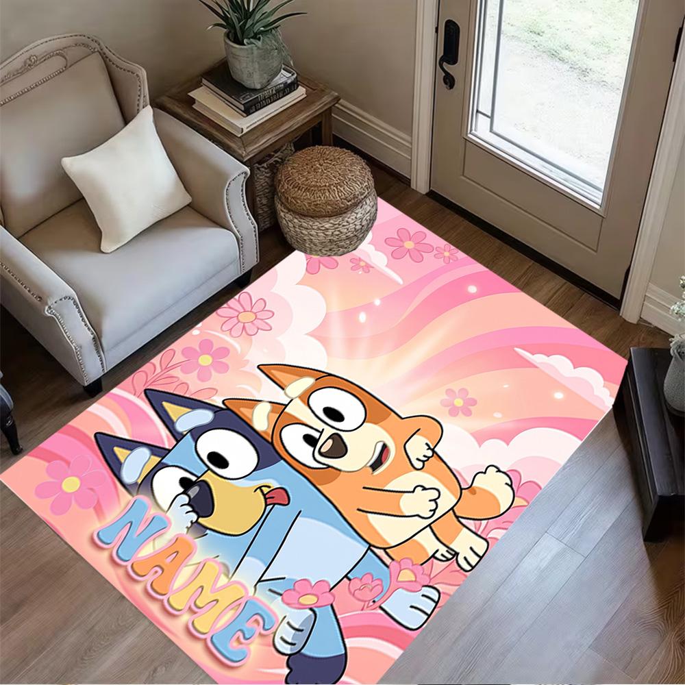 Rainbow Friends Adventure Personalized Name Floor Rug Office Rug Suitable for Game Room Study room Dining Room Playrooms Anti-slip Rug