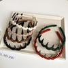 No-Slip Toothed Wave Headband - New Style, Solid Color, Wool Wrapped, Hair Comb Design