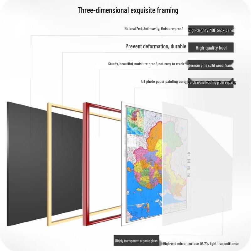 Shiyi China World Command Training Wall Map