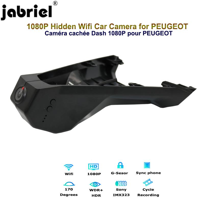 Jabriel 1080P Dash Cam Camera Wifi 24H Car Dvr для PEUGEOT 4008 5008 для Citroen C5 X7 Aircross Berlingo 2015 2016 2018 2019