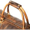 New Buffalo Leather Duffle Bag 24 Inch | Genuine Leather Travel Overnight Bag for Men & Women | Carry On Mens Duffel Bag